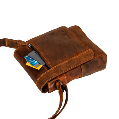 Mini-Messenger Henry - Sandel - Unisex - Leather Greenwood Bag | The Greenwood Leather Online Shop Australia