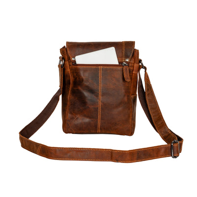 Mini-Messenger Henry - Sandel - Unisex - Leather Greenwood Bag | The Greenwood Leather Online Shop Australia