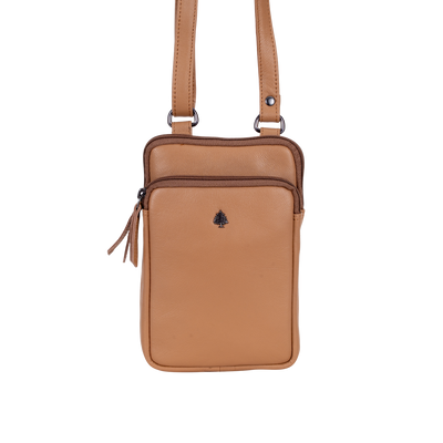 Greenwood Oslo Compact Crossbody – Beige Leather - Greenwood Leather