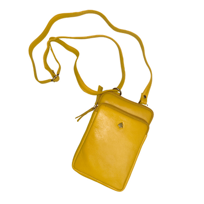 Greenwood Oslo Compact Crossbody – Yellow Leather - Greenwood Leather