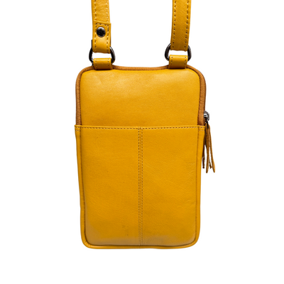 Greenwood Oslo Compact Crossbody – Yellow Leather - Greenwood Leather