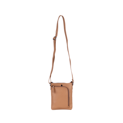 Greenwood Siena Mini Crossbody – Beige Leather - Greenwood Leather