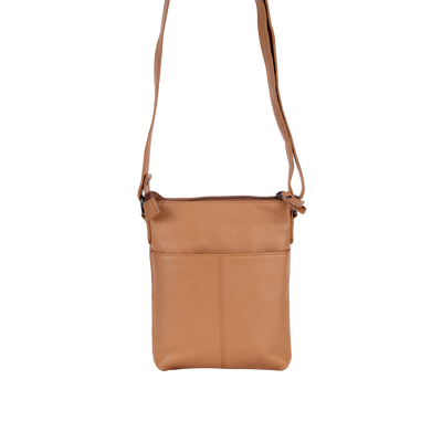 Greenwood Siena Mini Crossbody – Beige Leather - Greenwood Leather