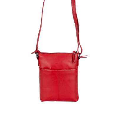 Greenwood Siena Mini Crossbody – Red Leather - Greenwood Leather