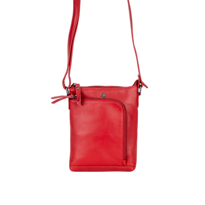 Greenwood Siena Mini Crossbody – Red Leather - Greenwood Leather