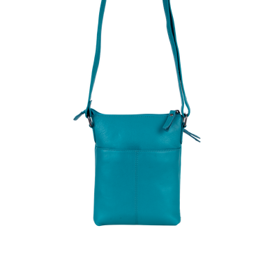 Greenwood Siena Mini Crossbody – Turquoise Leather - Greenwood Leather