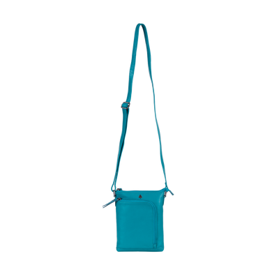 Greenwood Siena Mini Crossbody – Turquoise Leather - Greenwood Leather