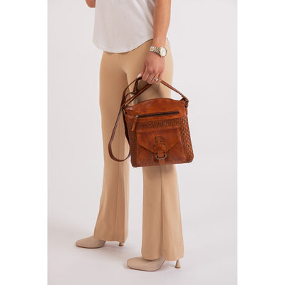 Leather Shoulder Bag Cognac - Elsa - Leather Greenwood Bag | The Greenwood Leather Online Shop Australia