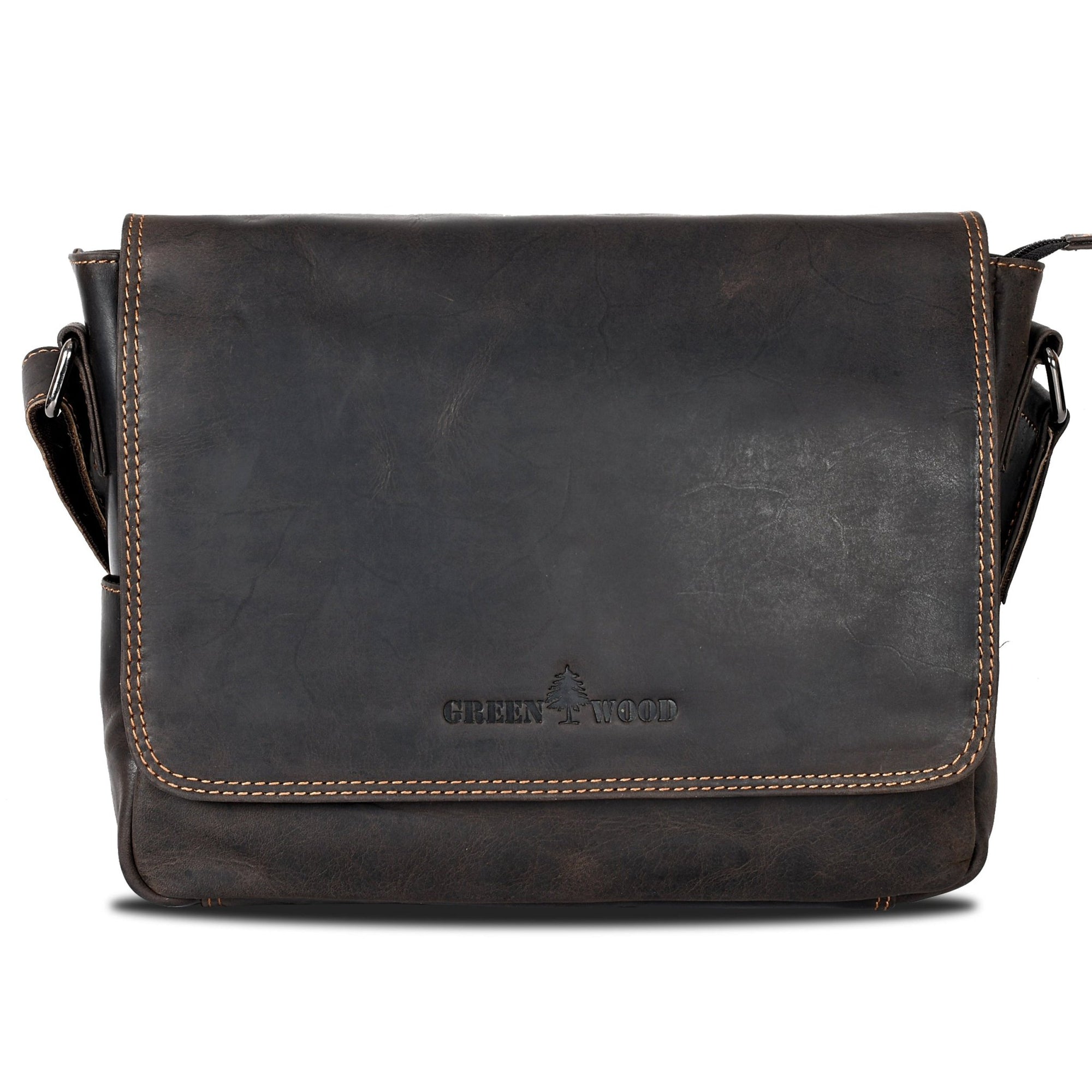 Smart Messenger Mini Steven 11" Brown - Greenwood Leather