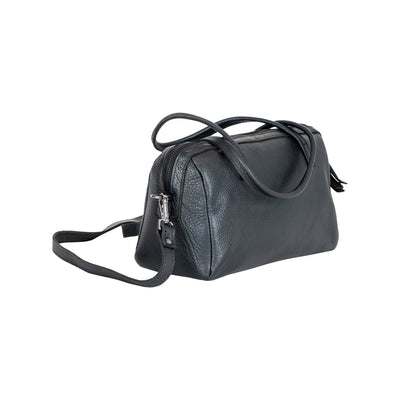 Stella Noir Leather Boston Bag - Greenwood Leather