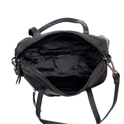 Stella Noir Leather Boston Bag - Greenwood Leather
