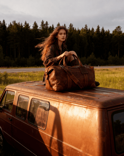 The Outrider Weekender - Greenwood Leather