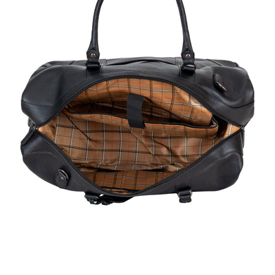 The Outrider Weekender - Black - Greenwood Leather