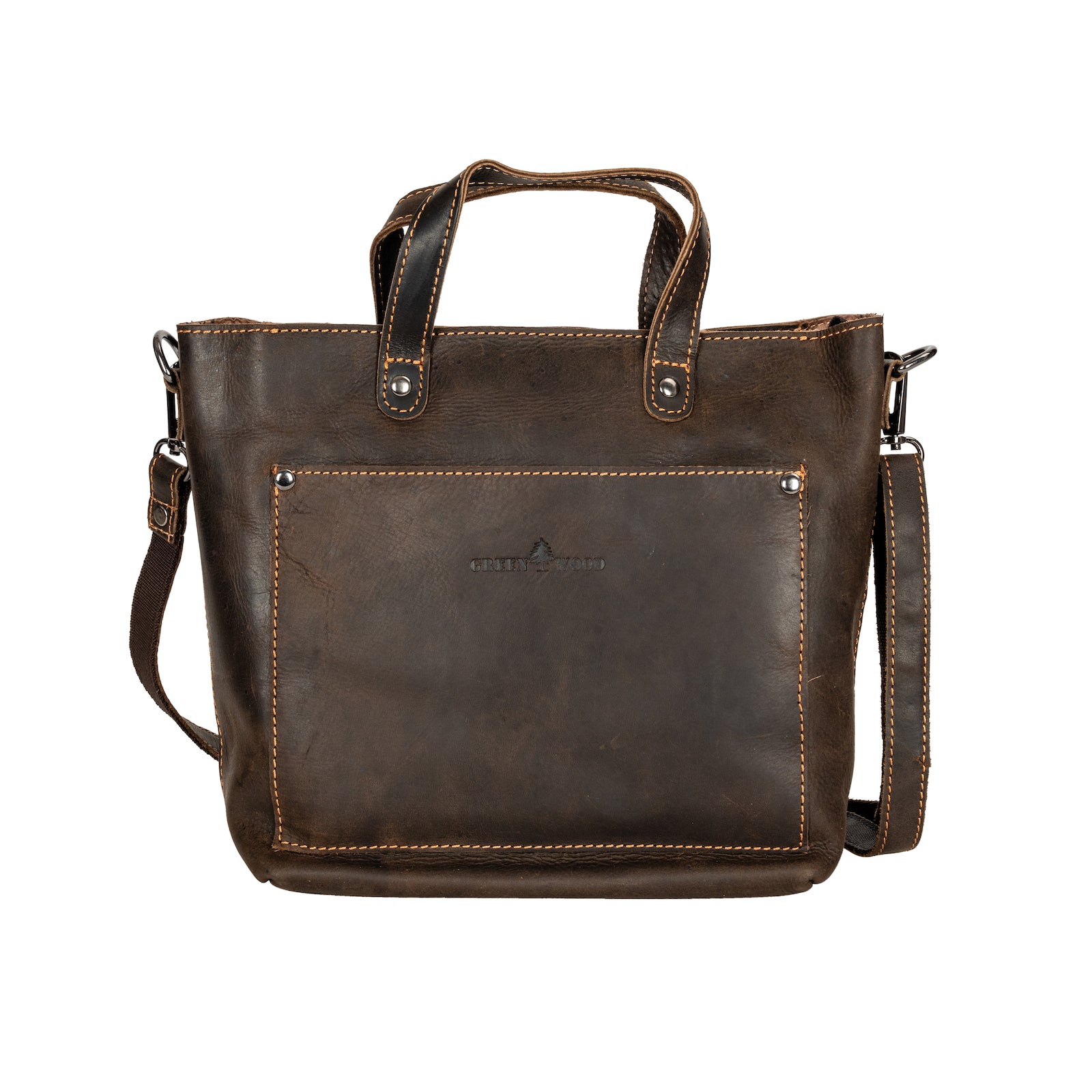 MINI CROSSBODY TOTE BAG PANAMA - Brown - Leather Greenwood Bag | The Greenwood Leather Online Shop Australia