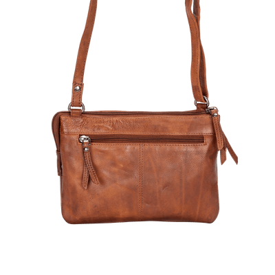 Women's Shoulder Bag Hastings Cognac - Greenwood Leather