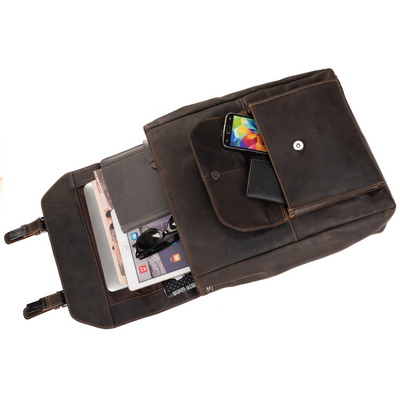 Leather Backpack Austin - Brown - Leather Greenwood Bag | The Greenwood Leather Online Shop Australia