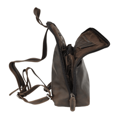 Leather Backpack Claire - Brown - Greenwood Leather