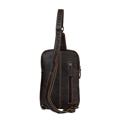 Greenwood Leather Crossbody Bag Brown - Hamilton - Greenwood Leather