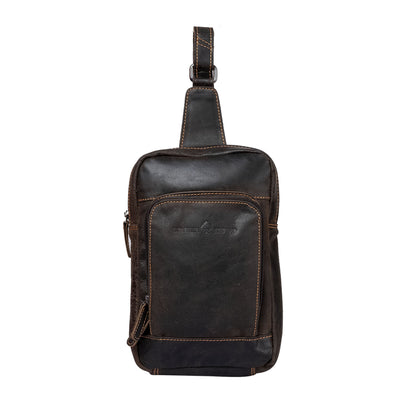 Greenwood Leather Crossbody Bag Brown - Hamilton - Greenwood Leather