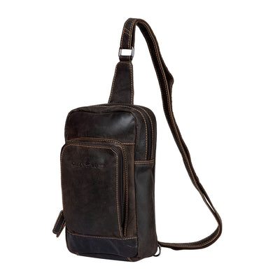 Greenwood Leather Crossbody Bag Brown - Hamilton - Greenwood Leather