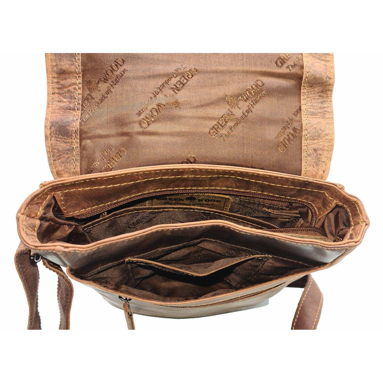Greenwood Leather GW834 Shoulder Bag Sandel - Hobart - Greenwood Leather