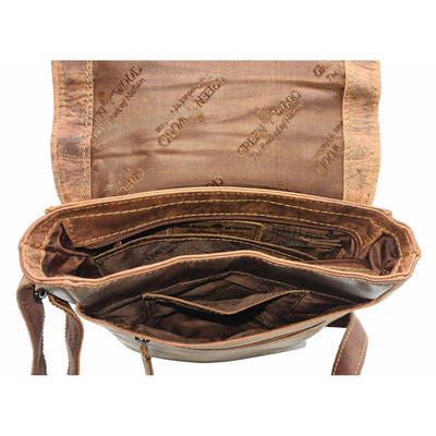 Greenwood Leather GW834 Shoulder Bag Sandel - Hobart - Greenwood Leather