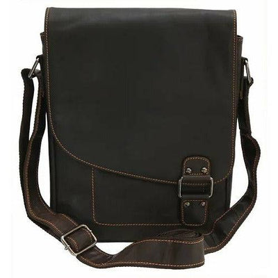 Greenwood Leather Messenger Bag GW836 Brown - Torquay - Greenwood Leather