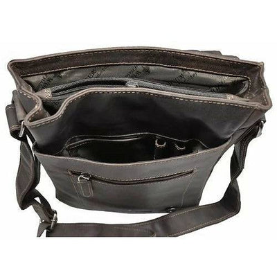 Greenwood Leather Messenger Bag GW836 Brown - Torquay - Greenwood Leather