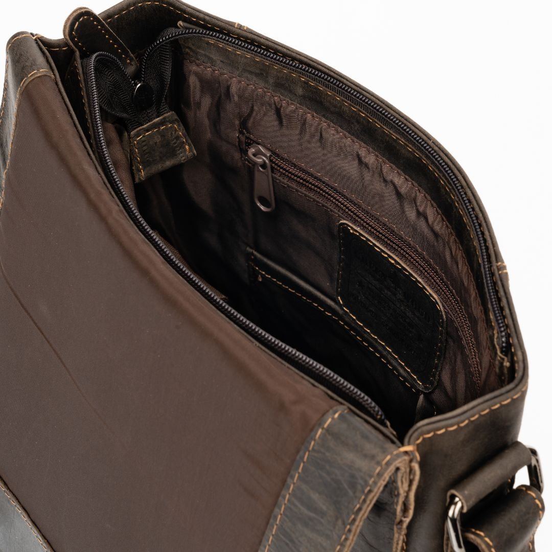 Greenwood Leather Shoulder Bag Rowville - Brown - Greenwood Leather