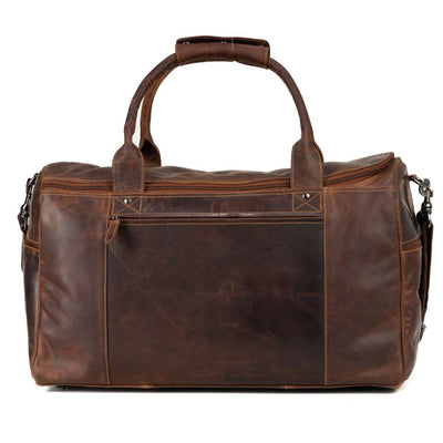 Greenwood Leather Travel Bag Large - Casual Vintage Look Sandal - Greenwood Leather