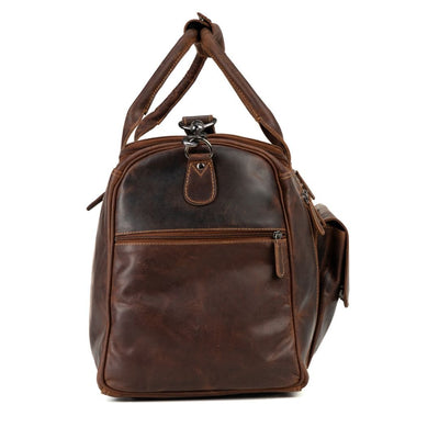 Greenwood Leather Travel Bag Large - Casual Vintage Look Sandal - Greenwood Leather