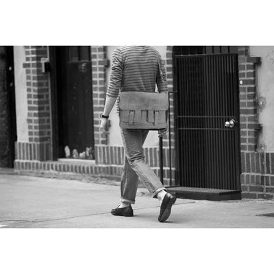 Josh Full - Grain Leather Briefcase – Large Business Shoulder Bag for Men & Women - Greenwood Leather - Greenwood Leather