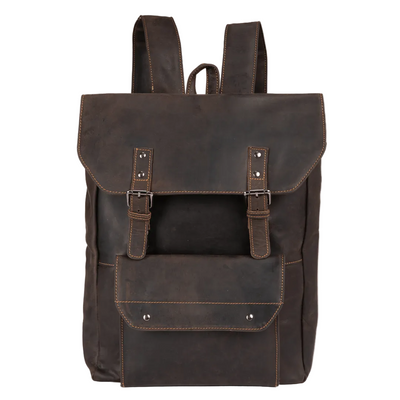 Leather Backpack Austin - Brown - Greenwood Leather