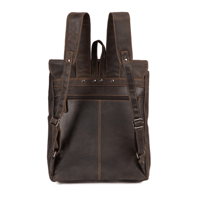Leather Backpack Austin - Brown - Greenwood Leather