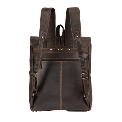 Leather Backpack Austin - Brown - Greenwood Leather