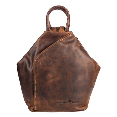 Leather Backpack, Leather Rucksack Bag, Leather bag - Zoe - Greenwood Leather