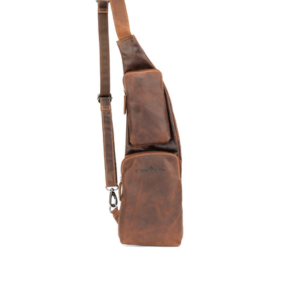 Leather Crossbody Bag Sandel - Harley - Greenwood Leather