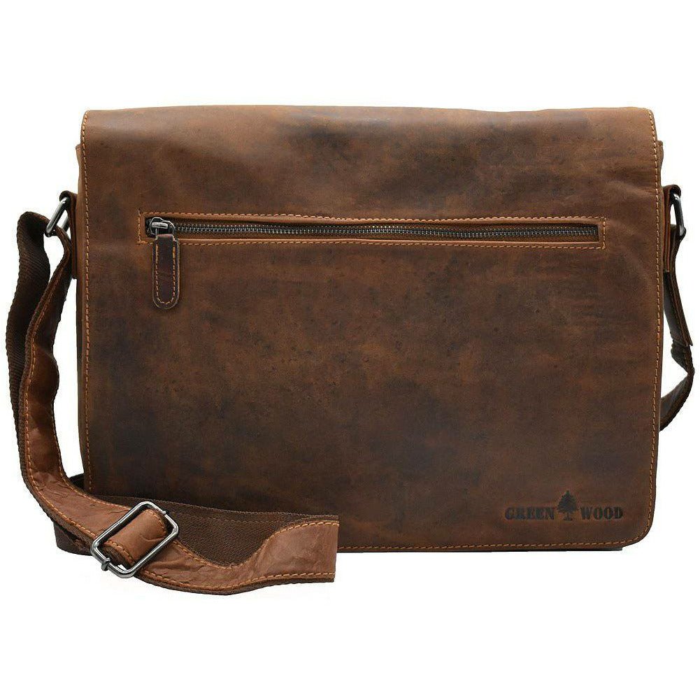 Leather Laptop Bag Berlin - Sandel - Greenwood Leather