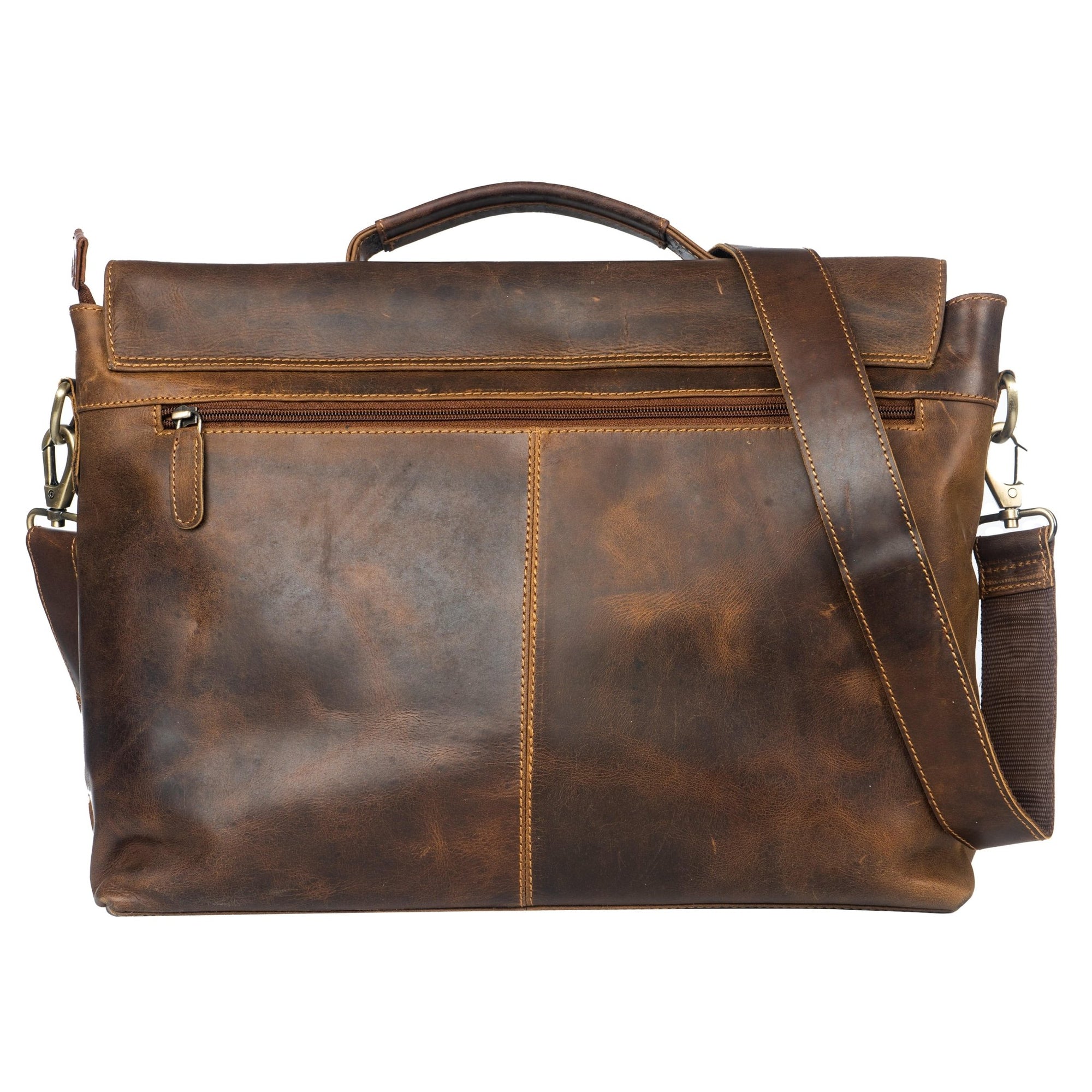 Leather Laptop Bag Portland - Greenwood Leather