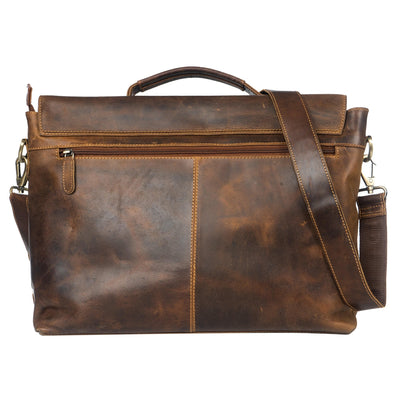 Leather Laptop Bag Portland - Greenwood Leather
