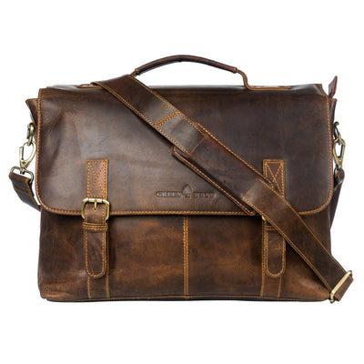 Leather Laptop Bag Portland - Greenwood Leather