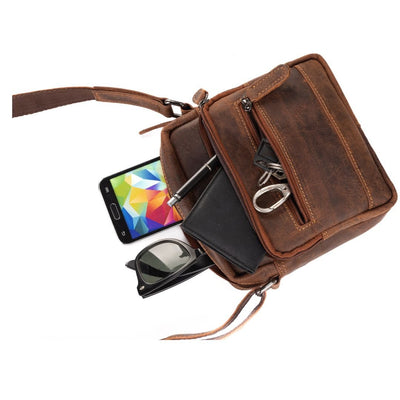 Leather Shoulder Bag Oliver - Sandel - Greenwood Leather