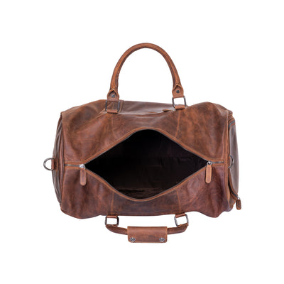 Leather Milan Overnight Bag - Rugged Leather - Leather Greenwood Bag | The Greenwood Leather Online Shop Australia
