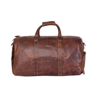 Leather Milan Overnight Bag - Rugged Leather - Leather Greenwood Bag | The Greenwood Leather Online Shop Australia