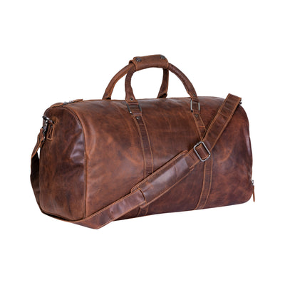 Leather Milan Overnight Bag - Rugged Leather - Leather Greenwood Bag | The Greenwood Leather Online Shop Australia