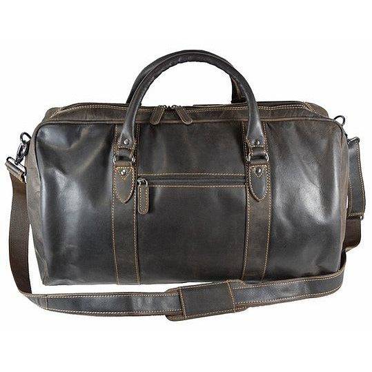 Leather Weekend Travel Bag Wilson - Brown