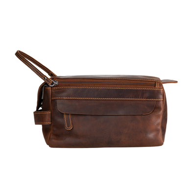 Leather Travel Wash Bag Darwin Sandal - Greenwood Leather