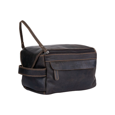 Leather Travel Wash Bag Darwin Sandal - Greenwood Leather