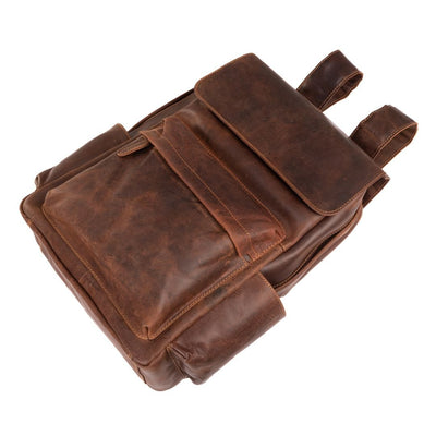 Leather Vintage Backpack Scott - Unisex - Greenwood Leather