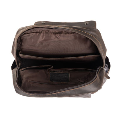 Leather Vintage Backpack Scott - Unisex - Greenwood Leather